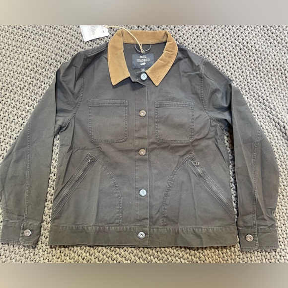Toad&Co Jackets & Blazers - Toad&Co Gray Jacket with Tan Accents nwt women’s medium
